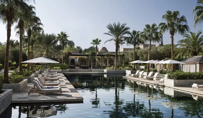 Four Seasons Resort Marrakech Adults only quiet pool Four Seasons Resort Marrakech Adults only quiet pool