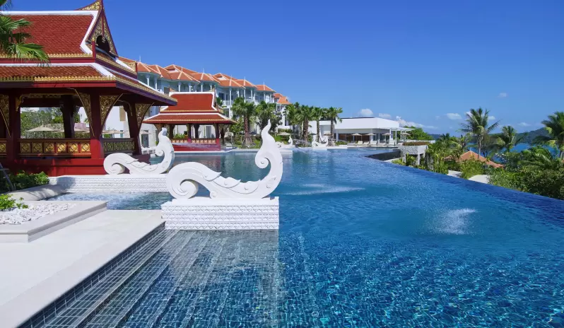 Amatara Wellness Resort-Infinity edge pool Amatara Wellness Resort-Infinity edge pool