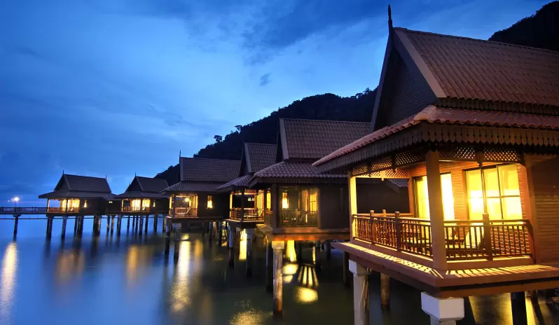 Berjaya Langkawi Beach & Spa Resort-Evening Chalet Shot Berjaya Langkawi Beach & Spa Resort-Evening Chalet Shot