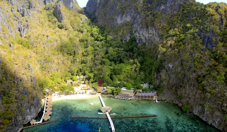 El Nido Miniloc Island-Aerial View El Nido Miniloc Island-Aerial View