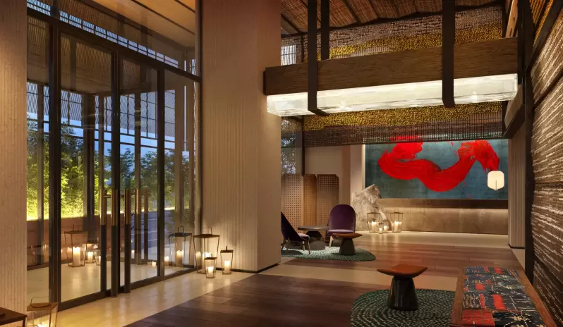 Nobu Hotel Barcelona-Main Lobby Night Nobu Hotel Barcelona-Main Lobby Night