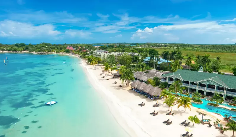 Sandals Negril Beach Resort & Spa-Aeriel Beach View Sandals Negril Beach Resort & Spa-Aeriel Beach View