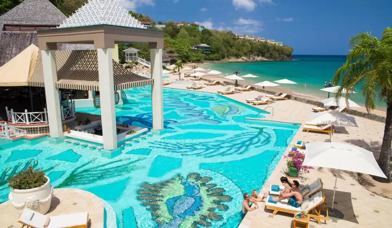 Sandals Regency La Toc Golf Resort & Spa-Pool Area Sandals Regency La Toc Golf Resort & Spa-Pool Area