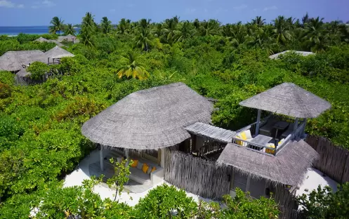 Six Senses Laamu-Ocean Beach Villa aerial_4863 Six Senses Laamu-Ocean Beach Villa aerial_4863