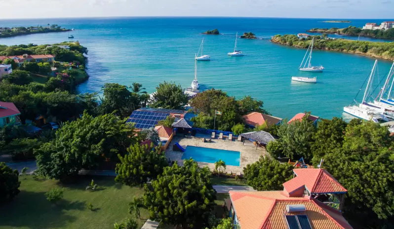 True Blue Bay Boutique Resort-Aeriel View Of Beach 2 True Blue Bay Boutique Resort-Aeriel View Of Beach 2