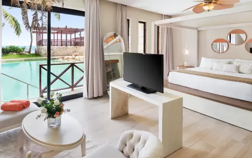 Sanctuary Cap Cana-Castle Junior Suite Swim Out Living Area_17223 Sanctuary Cap Cana-Castle Junior Suite Swim Out Living Area_17223