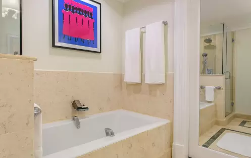 Fairmont Royal Pavilion Luxury Ocean Front bathroom 2 Fairmont Royal Pavilion Luxury Ocean Front bathroom 2