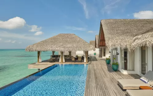 Fairmont Maldives Sirru Fen Fushi-THREE BEDROOM WATER SUNSET VILLA MAIN POOL_18842 Fairmont Maldives Sirru Fen Fushi-THREE BEDROOM WATER SUNSET VILLA MAIN POOL_18842
