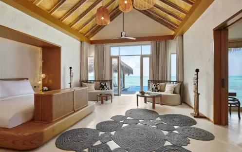 Fairmont Maldives Sirru Fen Fushi-TWO BEDROOM WATER SUNSET BEDROOM_15643 Fairmont Maldives Sirru Fen Fushi-TWO BEDROOM WATER SUNSET BEDROOM_15643