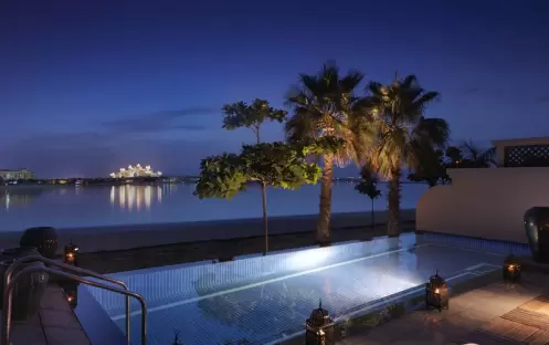 Anantara The Palm Dubai Resort-One Bedroom Beach Pool Villa At Night_7851 Anantara The Palm Dubai Resort-One Bedroom Beach Pool Villa At Night_7851
