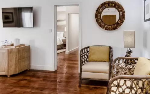 Waves Hotel & Spa by Elegant Hotels - Pool View One Bedroom Spa Suite Waves Hotel & Spa by Elegant Hotels - Pool View One Bedroom Spa Suite