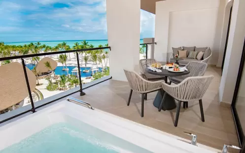 HYATT ZIVA CAP CANA - OCEAN VIEW ONE BEDROOM MASTER SUITE BALCONY HYATT ZIVA CAP CANA - OCEAN VIEW ONE BEDROOM MASTER SUITE BALCONY