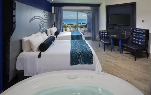 HEAVEN AT RIVIERA MAYA TWO BEDROOM ROCK SUITE OCEAN FRONT WITH PERSONAL ASSISTANT TWIN BED HEAVEN AT RIVIERA MAYA TWO BEDROOM ROCK SUITE OCEAN FRONT WITH PERSONAL ASSISTANT TWIN BED