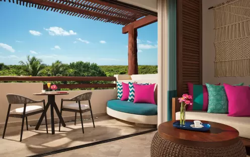 SECRETS MAROMA BEACH RESORT - JUNIOR SUITE TROPICAL VIEW BALCONY SECRETS MAROMA BEACH RESORT - JUNIOR SUITE TROPICAL VIEW BALCONY
