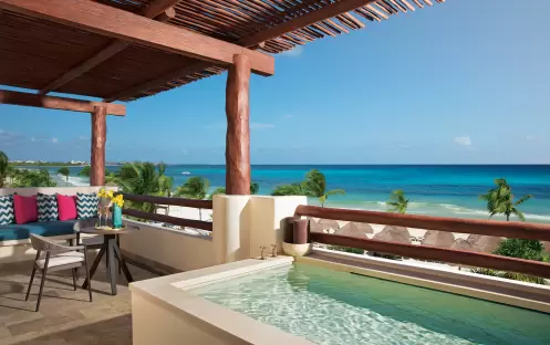 SECRETS MAROMA BEACH RESORT - PREFERRED CLUB HONEYMOON SUITE PLUNGE POOL SECRETS MAROMA BEACH RESORT - PREFERRED CLUB HONEYMOON SUITE PLUNGE POOL