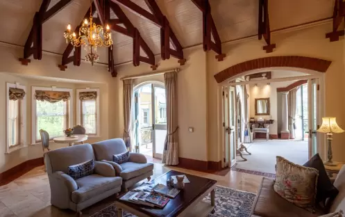 FRANSCHHOEK HOTEL - VILLA SUITE LIVING AREA FRANSCHHOEK HOTEL - VILLA SUITE LIVING AREA