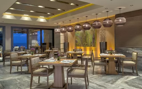 CARESSE HOTEL - GLASS RESTAURANT INTERIOR CARESSE HOTEL - GLASS RESTAURANT INTERIOR