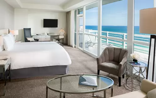 Fontainbleau - Ocean Front Junior Suite with Balcony Fontainbleau - Ocean Front Junior Suite with Balcony