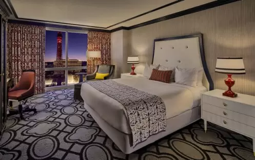 Paris Las Vegas - Burgundy Room Eiffel View King Paris Las Vegas - Burgundy Room Eiffel View King