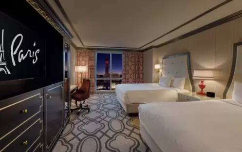 Paris Las Vegas - Burgundy Room Eiffel View Queen Paris Las Vegas - Burgundy Room Eiffel View Queen