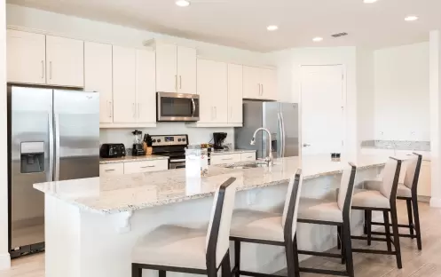 Encore Resort - Nine Bedroom Villa kitchen island Encore Resort - Nine Bedroom Villa kitchen island