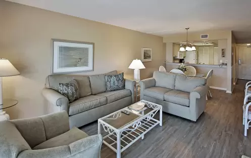 Sanibel Inn - Condo Gulf View Living Room Sanibel Inn - Condo Gulf View Living Room