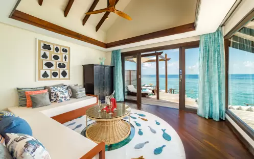 OZEN RESERVE BOLIFUSHI, Ocean Pool Suite Living Room OZEN RESERVE BOLIFUSHI, Ocean Pool Suite Living Room