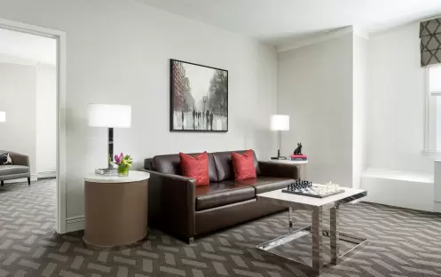 Boston Park Plaza - One Bedroom Suite Living Room Boston Park Plaza - One Bedroom Suite Living Room