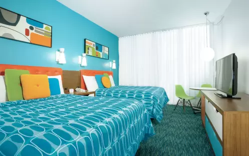Universal’s Cabana Bay Beach Resort - Standard Room Poolside Queen 2 Beds Universal’s Cabana Bay Beach Resort - Standard Room Poolside Queen 2 Beds