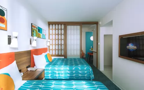 Universal’s Cabana Bay Beach Resort -Family Suite Interior Entry Second Bedroom Universal’s Cabana Bay Beach Resort -Family Suite Interior Entry Second Bedroom