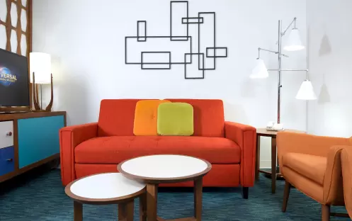 Universal’s Cabana Bay Beach Resort -Family Suite Interior Entry Sofa Universal’s Cabana Bay Beach Resort -Family Suite Interior Entry Sofa