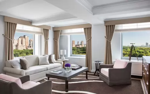 The Ritz Carlton New York - Premiere Park View Suite Living Room