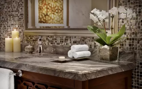 The Ritz-Carlton, Dubai, JBR - Family Suite - Bathroom Detail The Ritz-Carlton, Dubai, JBR - Family Suite - Bathroom Detail
