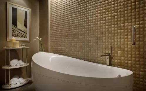 The Ritz-Carlton, Dubai, JBR - One Bedroom Club Suite - Bathroom Detail The Ritz-Carlton, Dubai, JBR - One Bedroom Club Suite - Bathroom Detail