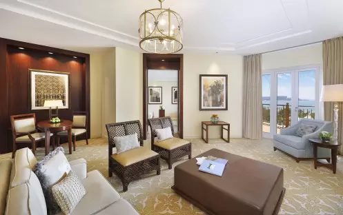 The Ritz-Carlton, Dubai, JBR - One Bedroom Ocean Club Suite -  Living Room The Ritz-Carlton, Dubai, JBR - One Bedroom Ocean Club Suite -  Living Room