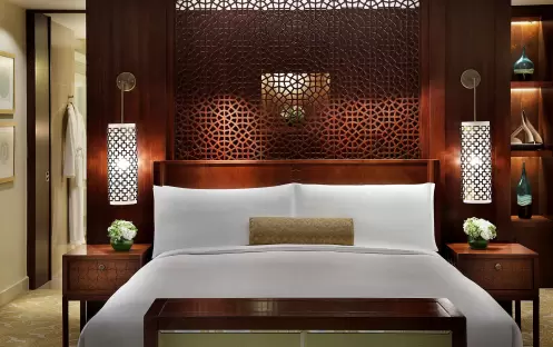 The Ritz-Carlton, Dubai, JBR - One Bedroom Ocean Club Suite - Bedroom Detail The Ritz-Carlton, Dubai, JBR - One Bedroom Ocean Club Suite - Bedroom Detail