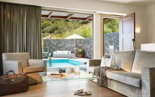 Daios Cove - Three Bedroom Villa Pool Area Daios Cove - Three Bedroom Villa Pool Area