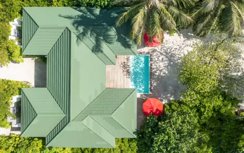 Two Bedroom Family Pool Beach Villa Aerial Two Bedroom Family Pool Beach Villa Aerial