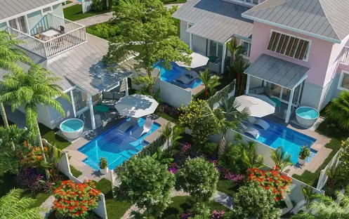 Island Village Walkout Butler Hideaway Villa Suite w Private Pool - VPS Aerial View Island Village Walkout Butler Hideaway Villa Suite w Private Pool - VPS Aerial View