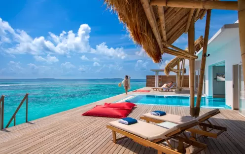 Emerald Maldives - Presidential Water Villa Pool Area Emerald Maldives - Presidential Water Villa Pool Area