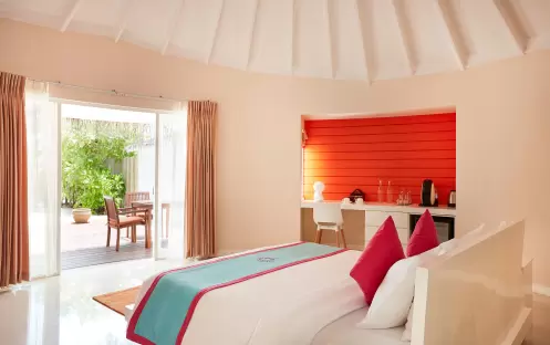 Sun Siyam Vilu Reef - Beach Villa Bedroom Sun Siyam Vilu Reef - Beach Villa Bedroom