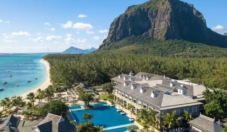 Aerial resort view Aerial resort view