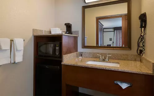 Rosen Inn at Point Orlando - Deluxe Double Room with Two Double Beds Vanity Rosen Inn at Point Orlando - Deluxe Double Room with Two Double Beds Vanity