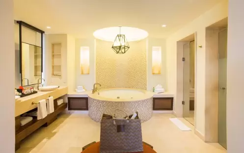Secrets Akumal Riviera Maya - Presidential Suite Washroom Secrets Akumal Riviera Maya - Presidential Suite Washroom