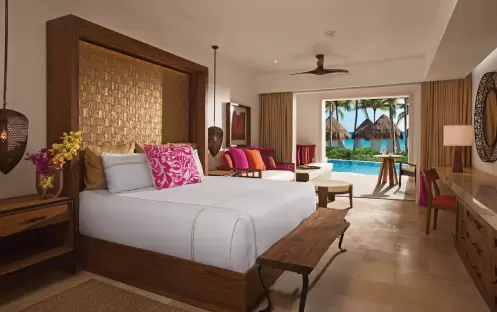 Secrets Akumal Riviera Maya - Ramance Master Suite Swim Out - Bedroom Secrets Akumal Riviera Maya - Ramance Master Suite Swim Out - Bedroom