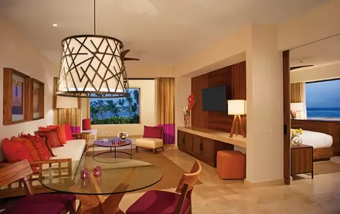 Secrets Akumal Riviera Maya - Ramance Master Suite Swim Out - Living Area Secrets Akumal Riviera Maya - Ramance Master Suite Swim Out - Living Area