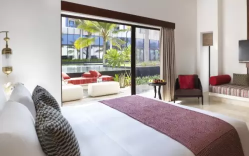 Anantara Al Baleed - Garden View Suite Bedroom Anantara Al Baleed - Garden View Suite Bedroom