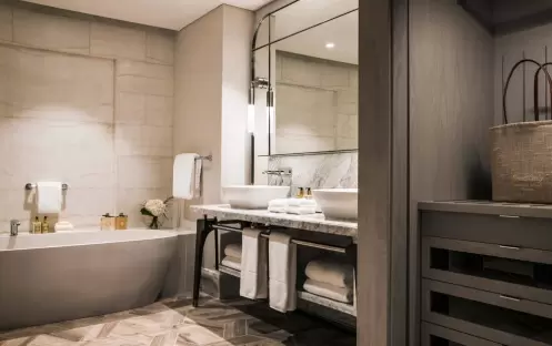 One and Only St. Geran - Beachfront Balcony Junior Suite Bedroom Washroom One and Only St. Geran - Beachfront Balcony Junior Suite Bedroom Washroom