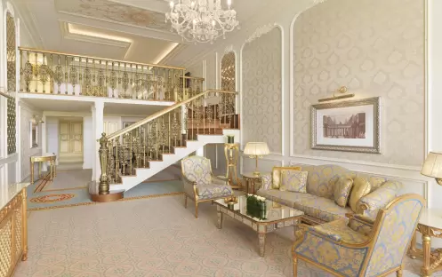 Raffles The Palm - Duplex Suite Living Area Raffles The Palm - Duplex Suite Living Area
