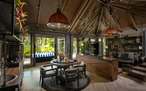 Two Bedroom Family Pool Villa Living room dining table-2 Two Bedroom Family Pool Villa Living room dining table-2